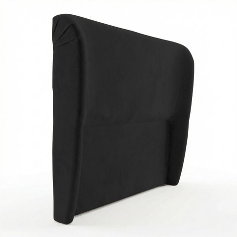 Cabeceira para Cama Box King Size Liah 195cm Bouclê Preto - Abmaza