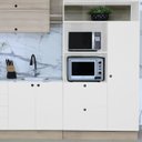 Ver imagem 7 de Paneleiro Duplo com Torre Quente 1 Porta e 2 Gavetas Divicar