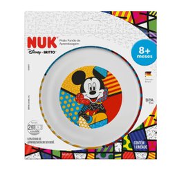 Prato de Bebê Criança Disney Mickey Mouse Fundo De Aprendizado A Partir de 8 Meses Nuk By Romero - 2