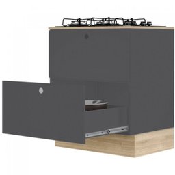 Balcão Gaveteiro para Cooktop Stella Divicar Móveis - 4