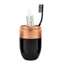 Ver imagem 6 de Kit Banheiro Acessórios Lavabo 3 Peças Pia Preto Cobre Forma Conjunto Pia Completo Organização