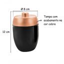 Ver imagem 5 de Kit Banheiro Acessórios Lavabo 3 Peças Pia Preto Cobre Forma Conjunto Pia Completo Organização