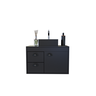 Gabinete Armário para Banheiro 60cm Mdf com Cuba - Udine Preto - 4