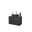 Ver imagem 7 de Gabinete Armário para Banheiro 60cm MDF com Cuba - Udine Preto