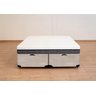 Cama Box Baú King Size Bipartida Serenelife - Suede Bege Claro - 3