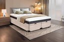 Ver imagem 1 de Cama Box Baú King Size Bipartida Serenelife - Suede Bege Claro