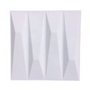 Ver imagem 1 de Kit com 8 Placas de Revestimento 3D para Parede 50x50cm Ametista Ouro Fino Branco