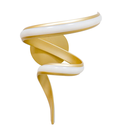 Ver imagem 3 de ARANDELA FLUIRE DOURADO (C)20CM (L)30CM (A)40CM 1X12W 3000K 720LM - ARANDELA FLUIRE DOURADO (C)20CM 