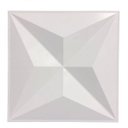 Ver imagem 1 de Kit 8 Placas Revestimento 3D para Parede 50x50cm Safira Ouro Fino Branco