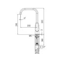 Ver imagem 3 de Misturador Monocomando Cozinha Mesa Bica Alta e Articulada Noronha - Celite - B5008CUCR0