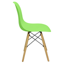 Ver imagem 4 de Kit 10 Cadeiras Charles Eames Eiffel Wood Design Verde Claro