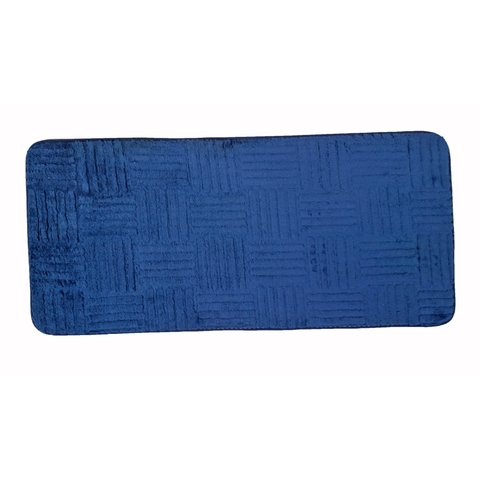 Tapete Aconchego Passadeira 45 Cm X 100 Cm - Azul Royal