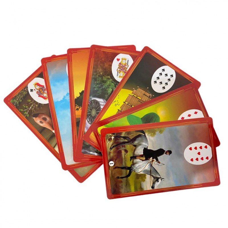 2 Jogos de Baralho Com Estojo - Cartas Duplas