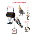 Ver imagem 3 de Balanço para Calopsita Agapornis Periquitos Kit 4 brinquedos