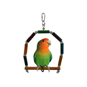 Ver imagem 6 de Balanço para Calopsita Agapornis Periquitos Kit 4 brinquedos