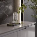 Ver imagem 3 de Aparador Buffet 2 Portas 2 Gavetas Balcão Multiuso Cinza