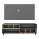 Ver imagem 7 de Rack com Painel e Suporte TV 65" com Nichos e Rodízios Jazz Multimóveis V1038