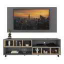 Ver imagem 6 de Rack com Painel e Suporte TV 65" com Nichos e Rodízios Jazz Multimóveis V1038
