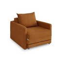 Ver imagem 2 de Poltrona Sofá Cama Solteiro 85cm Trento Terracota Estofama