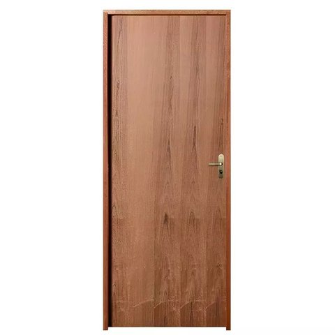 Porta de Madeira Semi-oca Padrão Imbuia Lisa Bat.11 Cm Misto Fech Navas Externa 210x92-lado Esquerdo