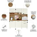 Ver imagem 3 de Armário de Cozinha Compacta 160cm Sovira Atacama/off A15 - Mpozenato