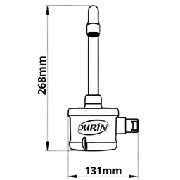 Torneira Elétrica Plus para Cozinha de Parede Bica Alta 4 Temperaturas Branca 5500w / 220v Durín - 3