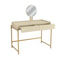 Ver mais imagens de Mesa 2 Gavetas Espelho 110cm Sync Mostarda/Oasis Kappesberg
