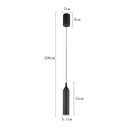 Ver imagem 4 de Lustre Pendente Nordecor Wisi 2681 Preto Led Bivolt Preto 2681