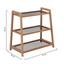 Ver imagem 2 de Floreira Baixa Garden Tela Metal Natural/Preto