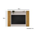 Ver imagem 4 de Rack Bancada C/ Painel P/ Tv até 55 Pol Trend Ripado Extensível 108x150cm Freijó/off White - Dj M