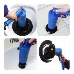 DESENTUPIDOR DE ALTA PRESSAO BOMBA MANUAL SUCCAO PARA BANHEIRO VASO SANITARIO PIA COZINHA - 2