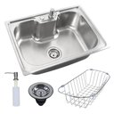 Ver imagem 2 de Cuba Cozinha Gourmet Inox com Acessórios 50x40 Cm Cor Prata