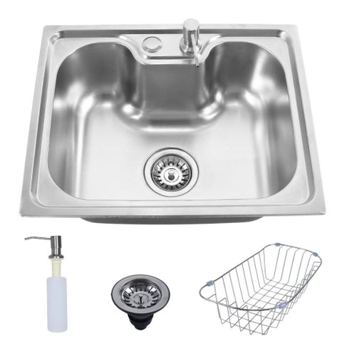 Cuba Cozinha Gourmet Inox com Acessórios 50x40 Cm Cor Prata