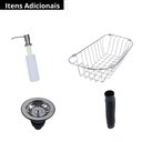 Ver imagem 5 de Cuba Cozinha Gourmet Inox com Acessórios 50x40 Cm Cor Prata