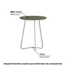 Mesa Lateral Industrial Gávea com 70 cm - Verde Musgo/Dourado - 2