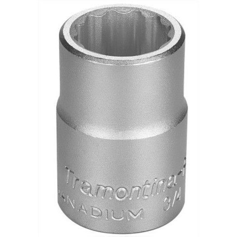 Soquete Estriado 23 Mm Encaixe 3/4" Tramontina Pro