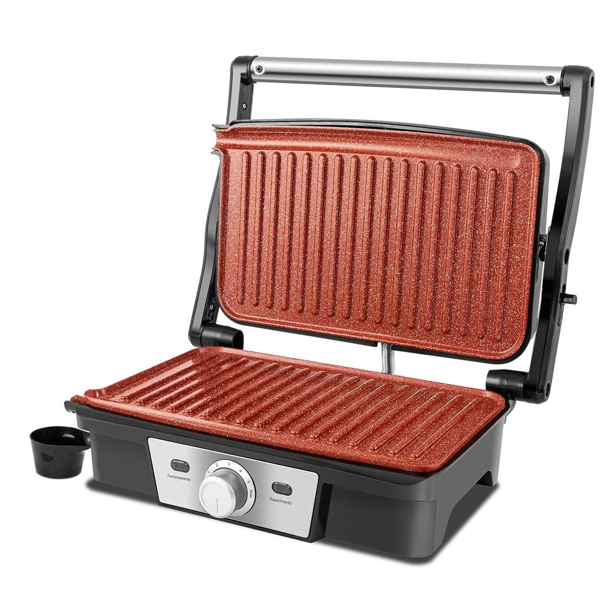 Grill Philco PGR19PI Inox Antiaderente Redstone 1500W 127V - 2