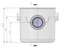 Ver imagem 2 de Caixa Sifonada 250x250x75/100 Quadrada C/ Tampa e Cesto Herc