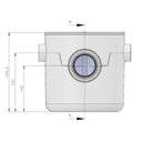 Ver imagem 2 de Caixa Sifonada 250x250x75/100 Quadrada C/ Tampa e Cesto Herc