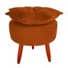 Puff Pétala Moderno Veludo Terracota - 3