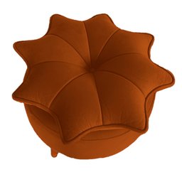 Puff Pétala Moderno Veludo Terracota - 2