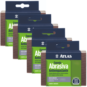 Kit 04 Pares Esponja Abrasiva Alta Abrasão Antiempastante Granulação 100