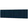 Cabeceira Estofada Cama Casal King Size Led Moderna 200 Cm:veludo Azul Marinho - 3