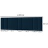 Cabeceira Estofada Cama Casal King Size Led Moderna 200 Cm:veludo Azul Marinho - 4