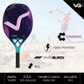 Kit com Raquete de Beach Tennis Shine 12 K Carbon com 3 Bolas e Bolsa de Transporte VG Plus - 8