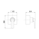 Ver imagem 2 de Acabamento para Registro Docol Stillo 824130 para Base Deca 1/2", 3/4" e 1" Cobre Polido