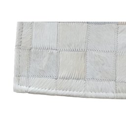 Tapete de Couro Par Beira Cama Branco 1,00 X 0,50 M - 2