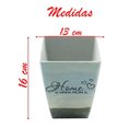 Ver imagem 5 de Mini Vaso de Planta Cachepot Estampado Decorado 16cm