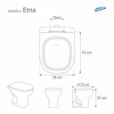 Ver imagem 4 de Assento Sanitário Termofixo Etna Bege Claro (palha) para Vaso Icasa