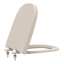 Ver imagem 2 de Assento Sanitário Termofixo Etna Bege Claro (palha) para Vaso Icasa